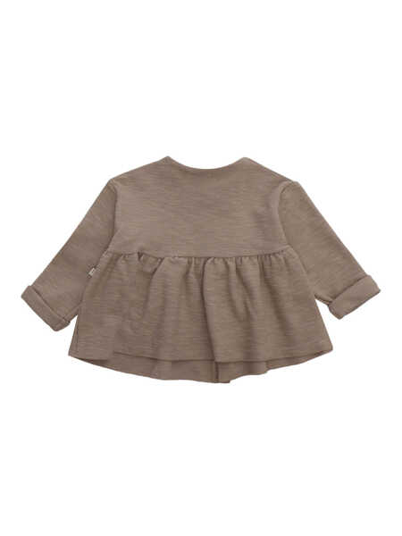 Geci de iarna One More In The Family Brown jacket with ruffle Beige Baieti (BM 16759424) 3