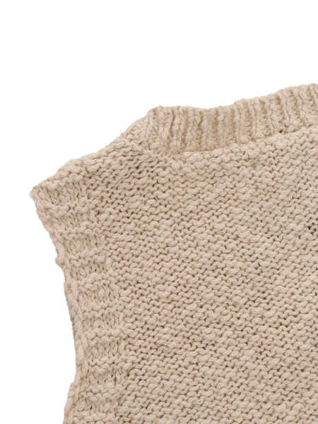 Veste sport One More In The Family Brown knitted vest Beige Baieti (BM 16759430) 2