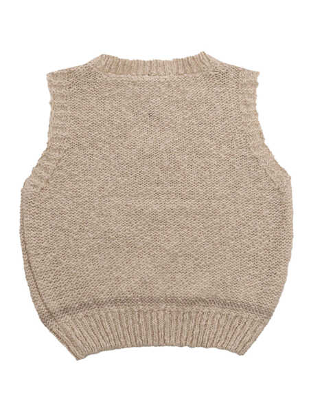 Veste sport One More In The Family Brown knitted vest Beige Baieti (BM 16759430) 3