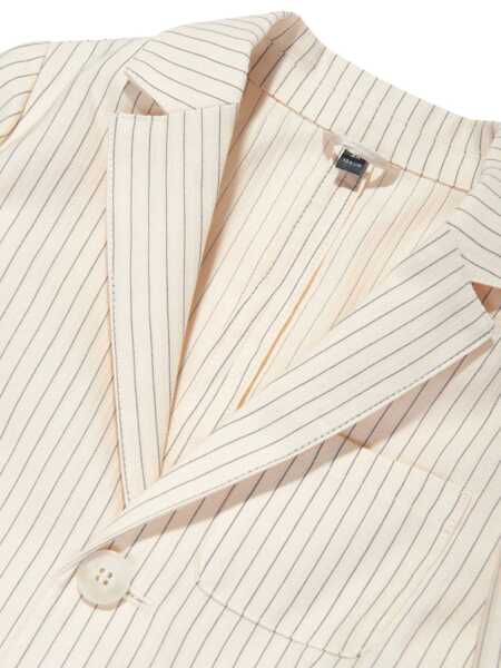 Geci de iarna Emporio Armani Beige jacket with striped Beige Baieti (BM 16759493) 3