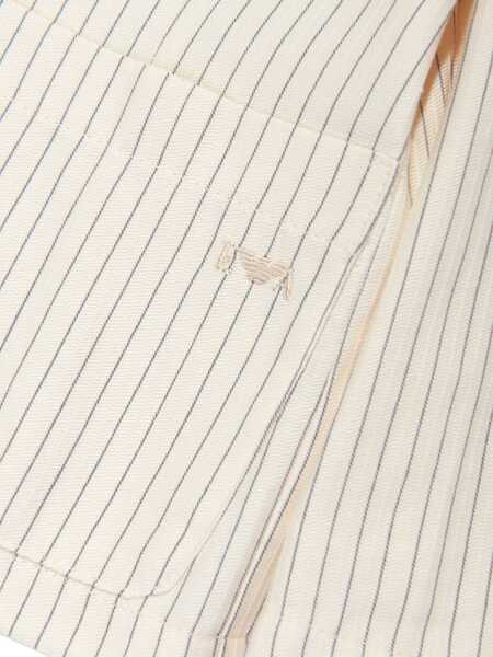 Geci de iarna Emporio Armani Beige jacket with striped Beige Baieti (BM 16759493) 4