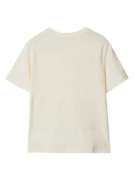 Tricouri Burberry KID BOY T-SHIRTS White Baieti (BM 16759607) 2