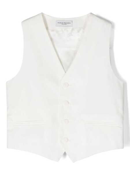 Veste sport Paolo Pecora Tailored vest White Baieti (BM 16760054) 1
