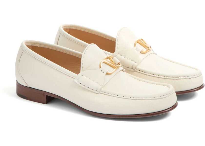 Mocasini Valentino Garavani Vlogo Signature Loafers CREAM Barbati (BM 16760163) 2
