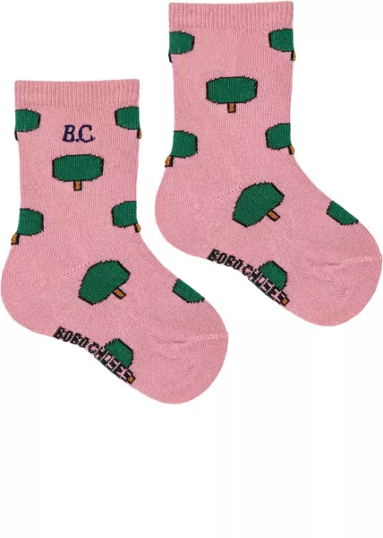 Sosete Bobo Choses Green Tree All Over Long Socks MULTICOLOUR Fete (BM 16760373) 1