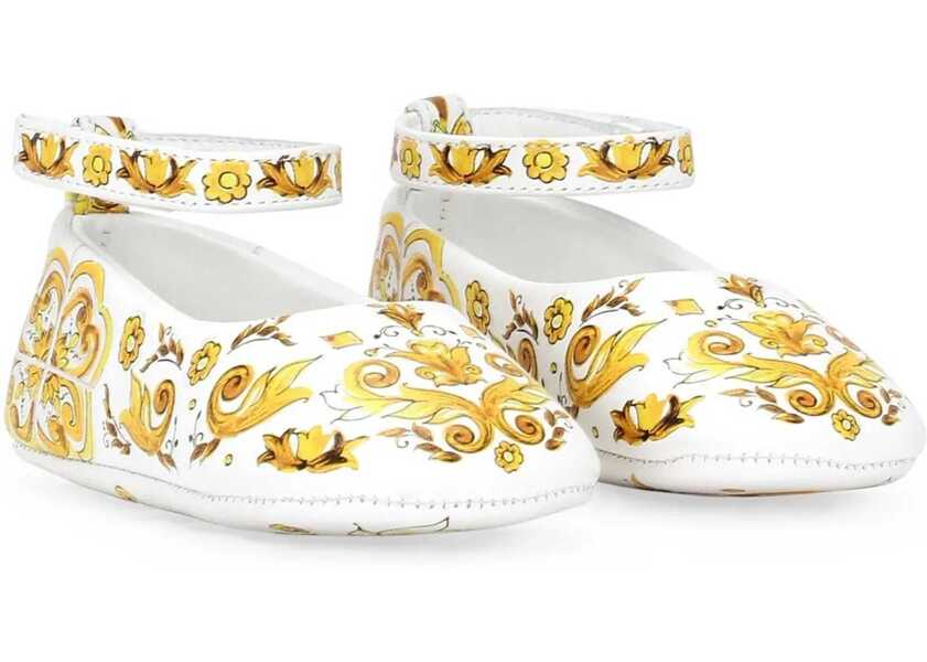 Balerini Dolce & Gabbana Ball. With Tassel Strap Stam Azulejos Yellow YELLOW Fete (BM 16760547) 1