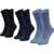 SKECHERS 3pk Men's Basic Socks Navy