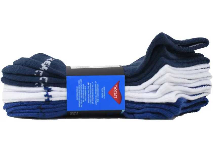 Sosete SKECHERS Boys 6pk Non Terry Low Cut Blue Baieti (BM 16762236) 2