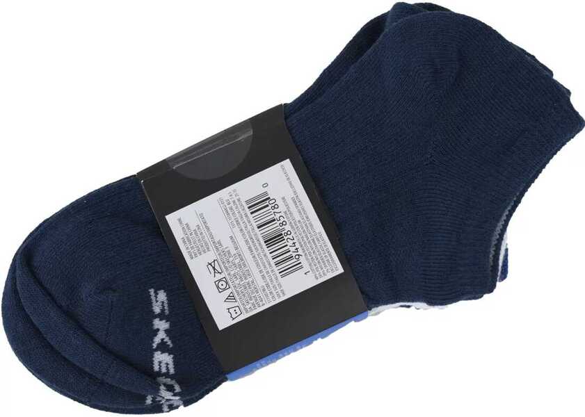 Sosete SKECHERS Boys 6pk Non Terry Low Cut Blue Baieti (BM 16762236) 3