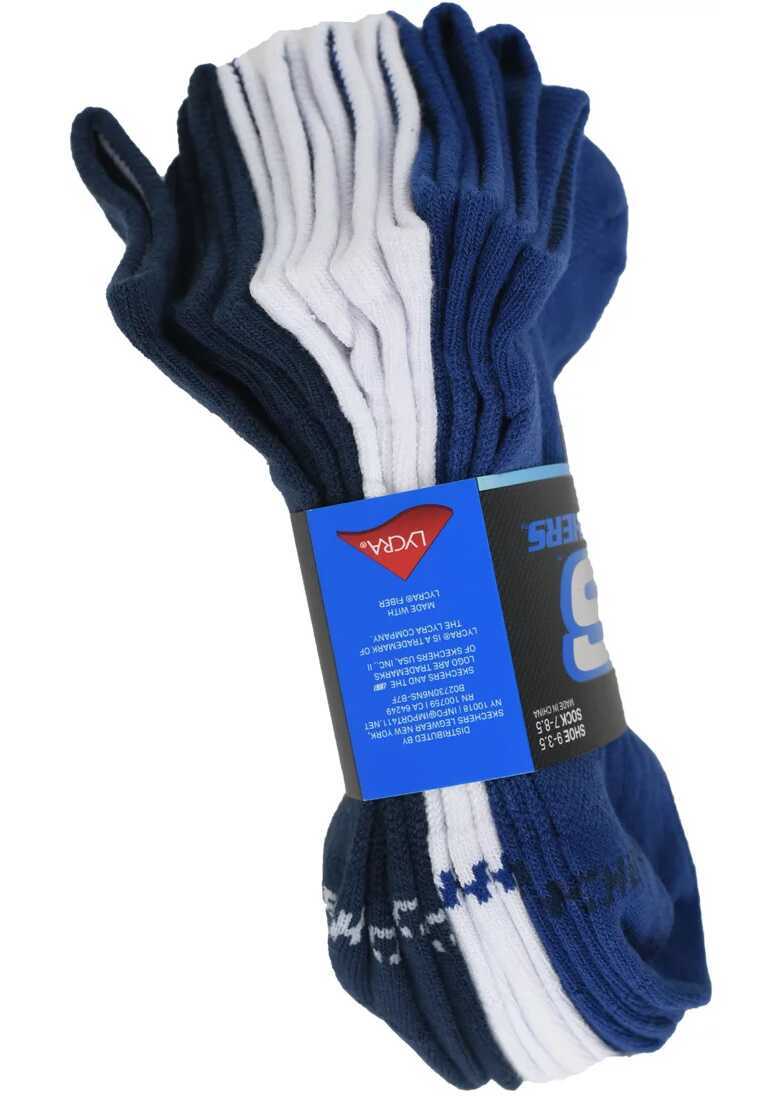 Sosete SKECHERS Boys 6pk Non Terry Low Cut Blue Baieti (BM 16762236) 4