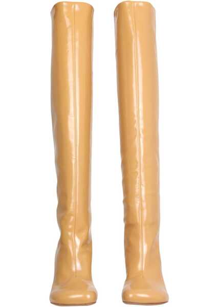 Cizme scurte Dries Van Noten High Boots BEIGE Femei (BM 16762356) 2