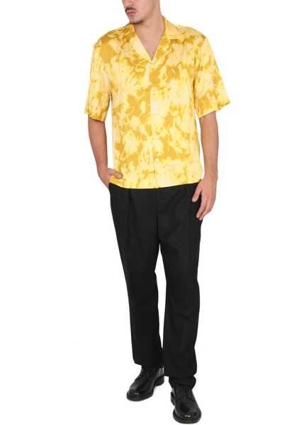 Camasi casual Dries Van Noten Floral Print Shirt YELLOW Barbati (BM 16762377) 2