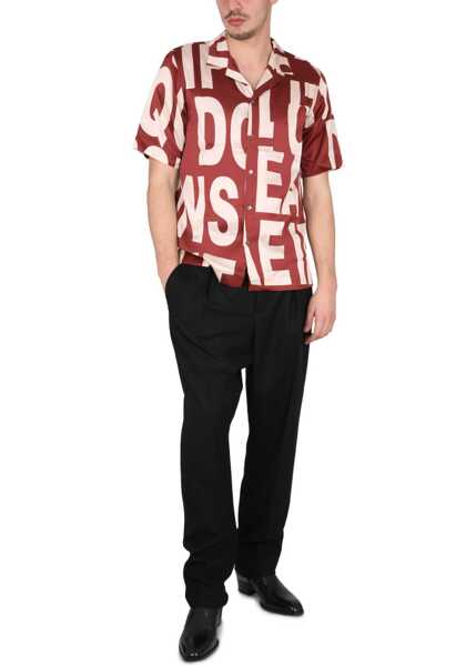 Camasi casual Dries Van Noten Carlton Shirt RED Barbati (BM 16762407) 2
