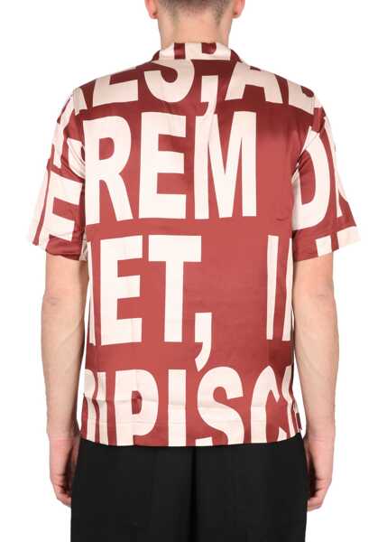 Camasi casual Dries Van Noten Carlton Shirt RED Barbati (BM 16762407) 3