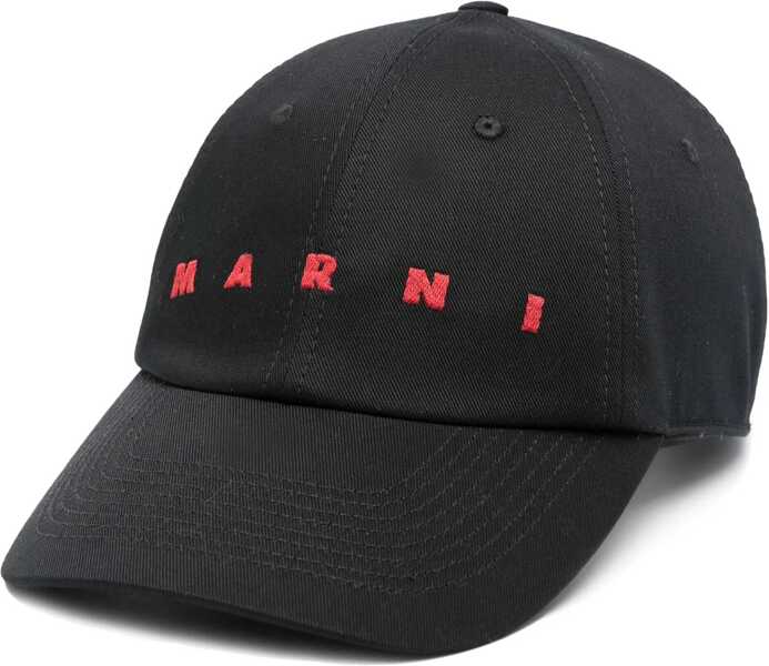 Sepci Marni Baseball Hat With Logo BLACK Barbati (BM 16762428) 1