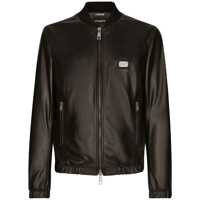 Bomber jacket Dolce & Gabbana Leather Jacket Barbati