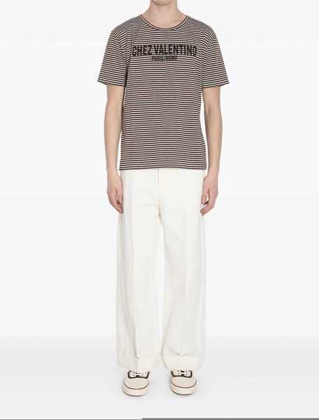 Tricouri Valentino Garavani Chez Valentino T-Shirt CREAM Barbati (BM 16769991) 2