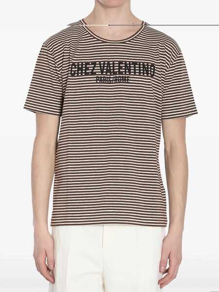 Tricouri Valentino Garavani Chez Valentino T-Shirt CREAM Barbati (BM 16769991) 1