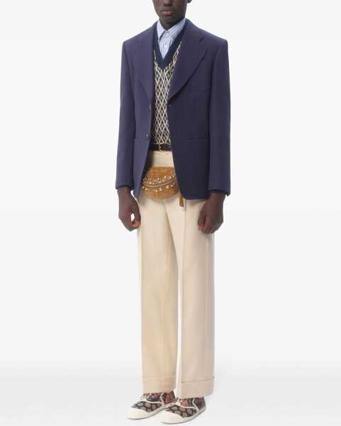 Jachete Valentino Garavani Single-Breasted Jacket BLUE Barbati (BM 16770009) 2