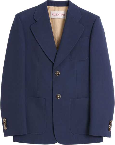 Jachete Valentino Garavani Single-Breasted Jacket BLUE Barbati (BM 16770009) 1