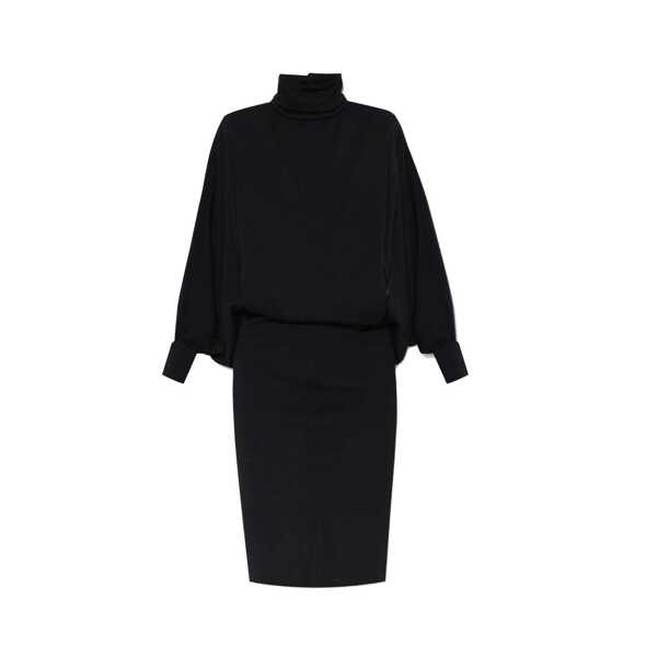 Rochii Saint Laurent Saint Laurent Wool Dress Black Femei (BM 16770029) 1