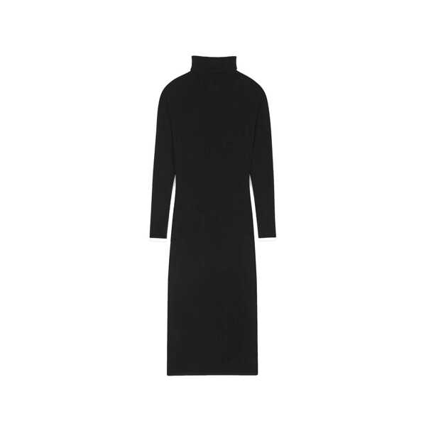 Rochii Saint Laurent Saint Laurent Cashmere Dress Black Femei (BM 16770032) 2