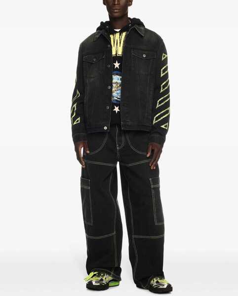 Blugi drepti Off-White Cargo Jeans BLACK Barbati (BM 16770279) 2