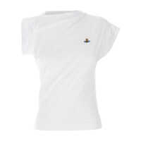 Topuri Vivienne Westwood White Cotton Top Femei