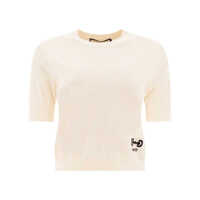 Tricouri Gucci T-Shirt In Lana Con Intarsio "Horsebit" Femei