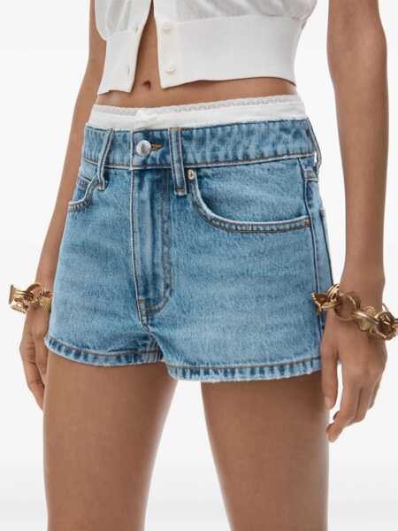 Pantaloni scurti Alexander Wang Alexander Wang Denim Shorts BLUE Femei (BM 16775012) 5