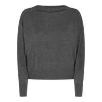 Pulovere Brunello Cucinelli Grey Wool Knitwear Femei