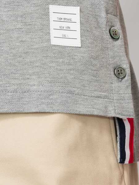 Tricouri Polo Thom Browne Short Sleeves Polo Shirt LT GREY Barbati (BM 16776399) 5