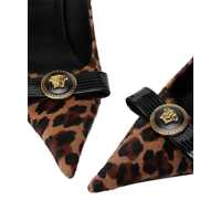 Pantofi cu toc Versace Dama - Pantofi cu toc Versace Versace Pump T.110 Calf Leather Shoes BROWN Femei (BM 16776617) - B-mall.ro
