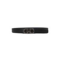 Accesorii pentru Barbati - Curele Salvatore Ferragamo Salvatore Ferragamo Gancini Reversible Leather Belt Black Barbati (BM 16777349) - B-mall.ro
