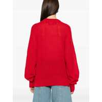 Pulovere casual ROTATE Birger Christensen Dama - Pulovere casual ROTATE Birger Christensen Jersey With Logo RED Femei (BM 16780110) - B-mall.ro