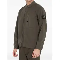 Camasi Stone Island pentru Barbati - Camasi casual Stone Island Twill Shirt MILITARY GREEN Barbati (BM 16780167) - B-mall.ro