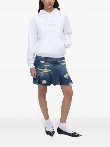 Bluze de trening Marc Jacobs Marc Jacobs The Hoodie Hoodie WHITE Femei (BM 16781444) 3