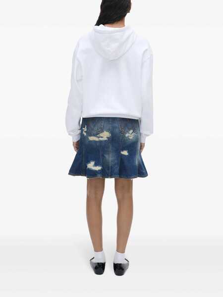 Bluze de trening Marc Jacobs Marc Jacobs The Hoodie Hoodie WHITE Femei (BM 16781444) 4