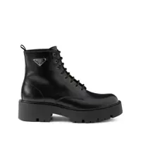 Bocanci Prada Leather Lace-Up Boots Barbati