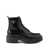 Prada Prada Leather Lace-Up Boots Black