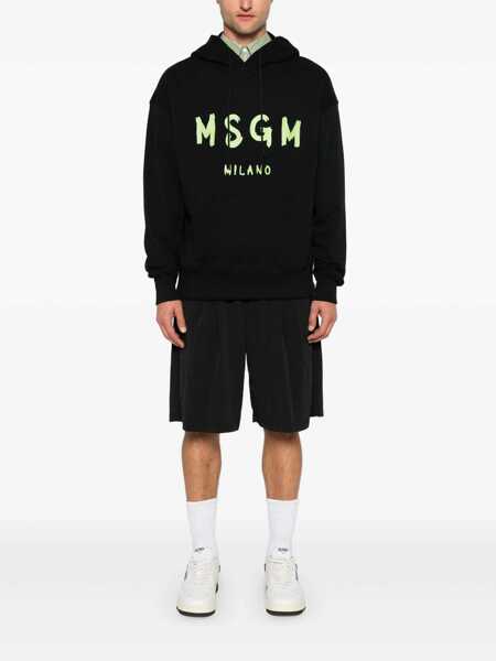 Pulovere MSGM Msgm  Sweatshirt Black Barbati (BM 16781615) 2