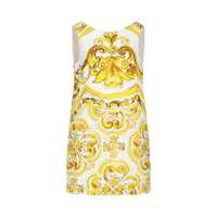 Rochii Dolce & Gabbana Maiolica Print Short Dress Femei