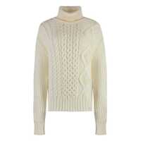 Pulovere Moncler Virgin Wool Turtleneck Sweater Femei