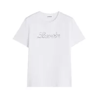 Tricouri Lanvin Embroidered Script Logo T-Shirt Clothing Femei