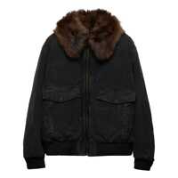 Geci Prada Cotton Shearling-Collar Jacket Barbati