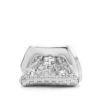 Genti mini Themoirè Gea Weaved Laminated Clutch Bag Femei