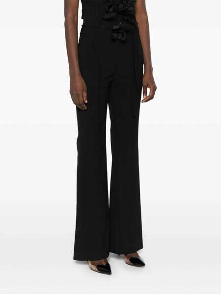 Pantaloni casual ROTATE Birger Christensen Rotate Birger Christensen High Waisted Pant Black Femei (BM 16788743) 3