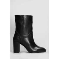 Bocanci Carmens Gloria Mid High Heels Ankle Boots Femei