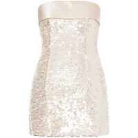 Rochii Metallic Dress With All-Over Sequins In Tech Fabric Woman Femei