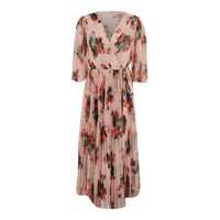 Rochii Multicolor Long Dress With All-Over Floral Print In Tech Fabric Woman Femei